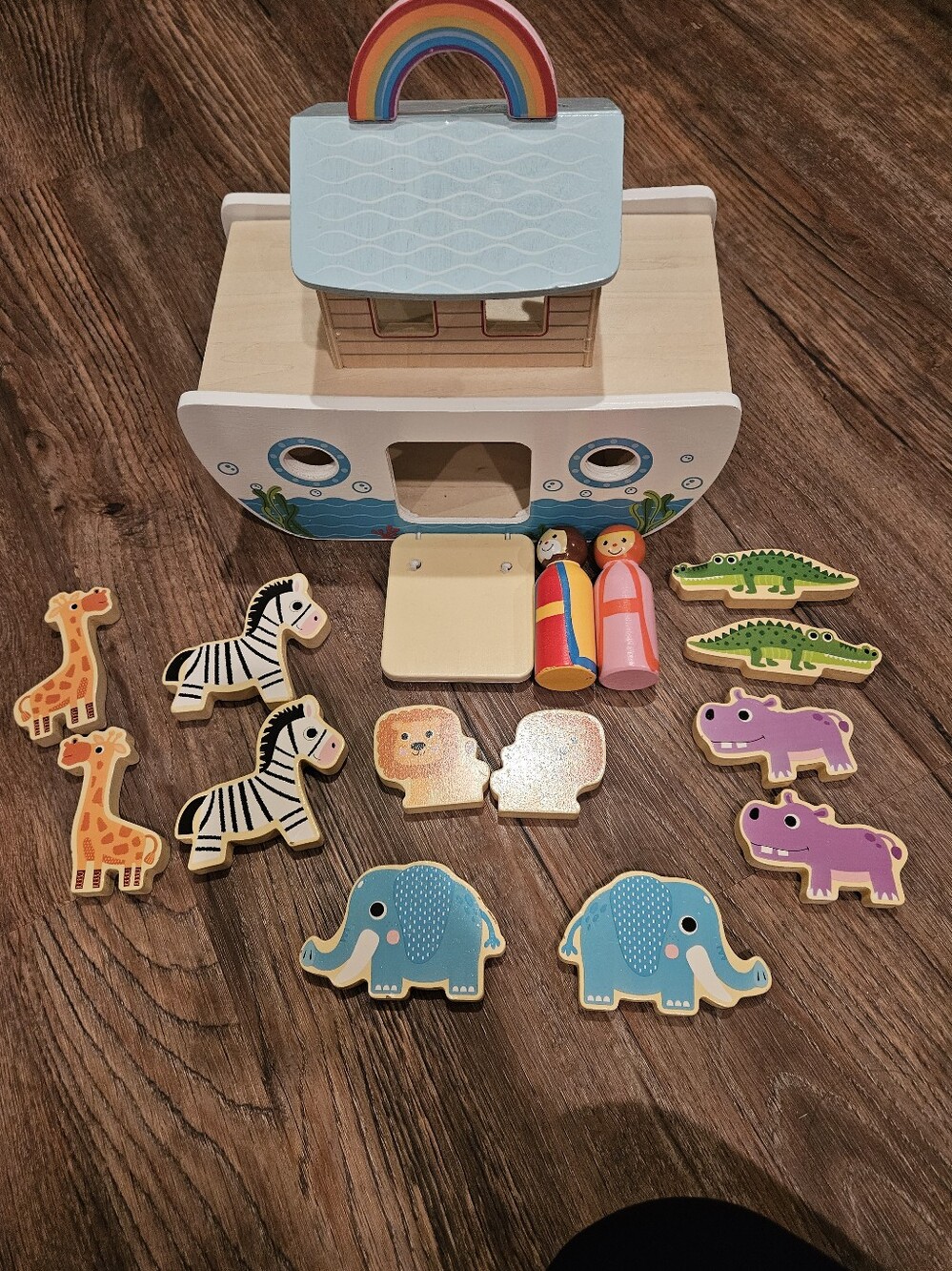 Noah's Ark Wooden Playset